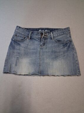 Brody Jeans Junior Women Light Blue Denim Mini Skirt